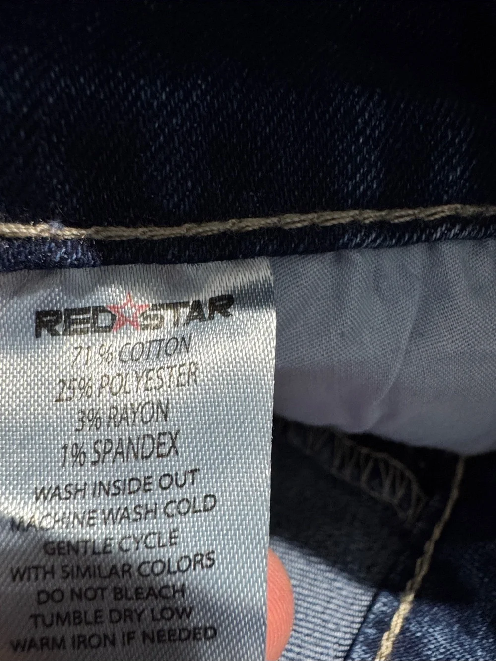 Red Star Classic Blue Denim Mini Skirt - Size 2/26